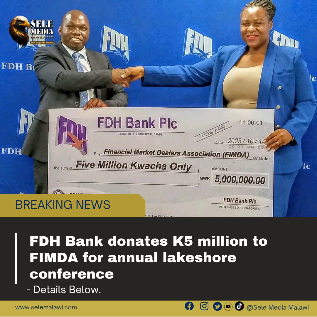 FDH Bank donates K5 million to FIMDA for annual lakeshore conference