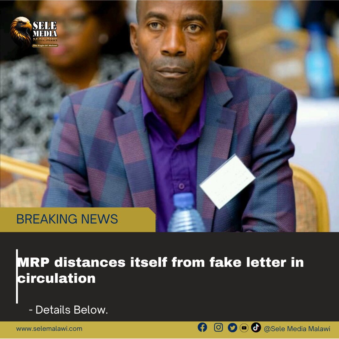 MRP distances itself from fake letter in circulation