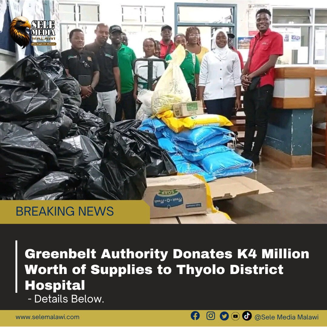 Greenbelt Authority Donates K4 Million Worth of Supplies to Thyolo District Hospital