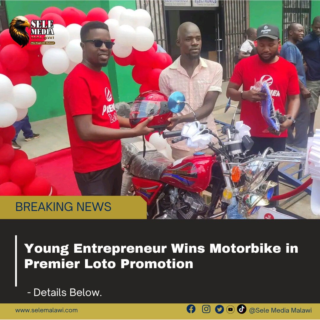 Young Entrepreneur Wins Motorbike in Premier Loto Promotion<br>