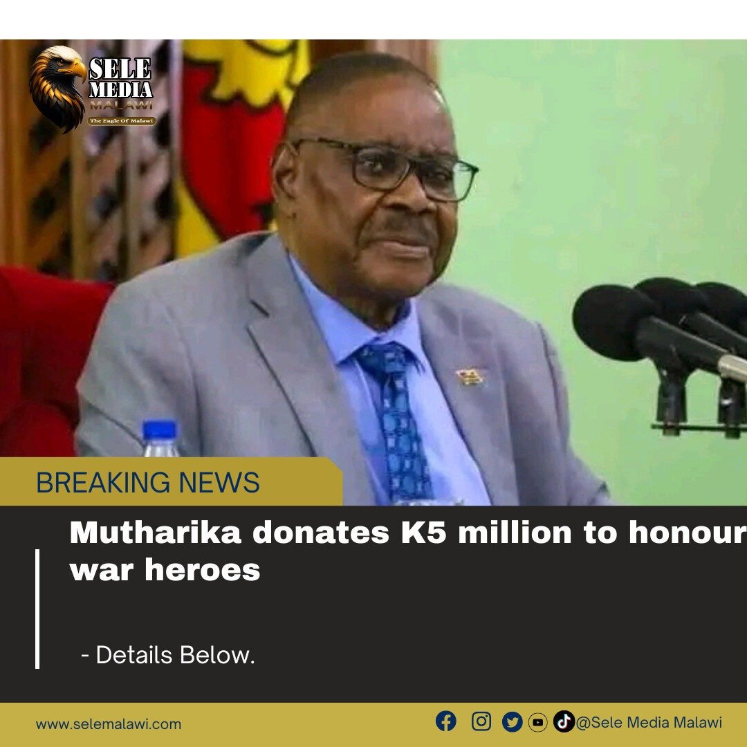 Mutharika donates K5 million to honour war heroes