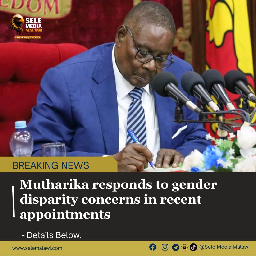 Mutharika responds to gender disparity concerns in recent appointments