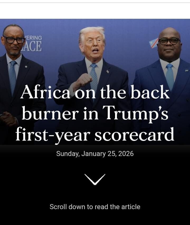 Africa on the Back Burner in Trump’s First-Year Scorecard